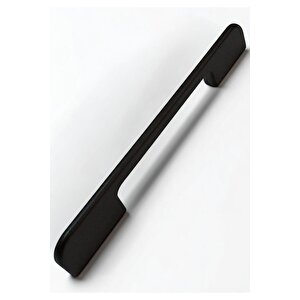 Tiran Alüminyum Metal Lüks Modern Mobilya Çekmece Mutfak Dolabı Kulpu Siyah 160mm (5 Adet) 160 mm