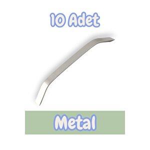 Eko Şahin Yay Alüminyum Metal Lüks Modern Mobilya Çekmece Mutfak Dolabı Kulpu İnox (10 Adet) 192 mm