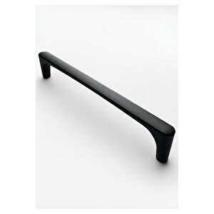 Saray Ağır Alüminyum Metal Lüks Modern Mobilya Çekmece Mutfak Dolabı Kulpu Siyah 160mm (10 Adet)