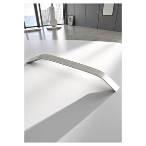 Eko Şahin Alüminyum Metal Lüks Modern Mobilya Çekmece Mutfak Dolabı Kulpu Inox (5 Adet) 192 mm