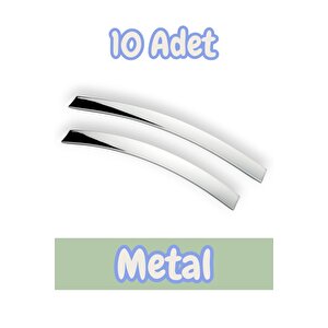 Eko Şahin Yay Alüminyum Metal Lüks Modern Mobilya Çekmece Mutfak Dolabı Kulpu Krom (10 Adet) 160 mm