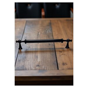 Ezgi Alüminyum Metal Lüks Modern Mobilya Çekmece Mutfak Dolabı Kulpu Siyah 160 mm