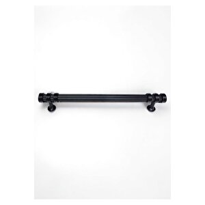 Nesli Alüminyum Metal Lüks Modern Mobilya Çekmece Mutfak Dolabı Kulpu Siyah (5 Adet) 160 mm