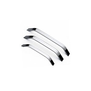 Eko Şahin Alüminyum Metal Lüks Modern Mobilya Çekmece Mutfak Dolabı Kulpu Krom 160 mm