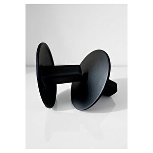 Yuvarlak Düğme Kulp Alüminyum Metal Lüks Modern Mobilya Çekmece Mutfak Dolabı Kulpu Siyah Yuvarlak