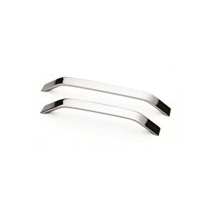 Eko Şahin Alüminyum Metal Lüks Modern Mobilya Çekmece Mutfak Dolabı Kulpu Krom (5 Adet) 160 mm