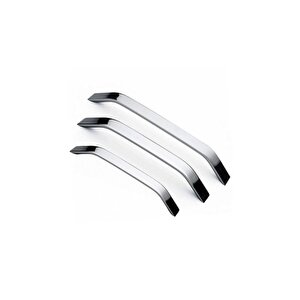 Eko Şahin Alüminyum Metal Lüks Modern Mobilya Çekmece Mutfak Dolabı Kulpu Krom (5 Adet) 160 mm