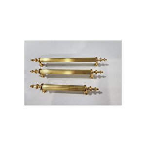 Tuana Rustik Alüminyum Metal Lüks Modern Mobilya Çekmece Mutfak Dolabı Kulpu Altın (5 Adet) 192 mm