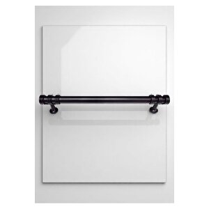 Nesli Alüminyum Metal Lüks Modern Mobilya Çekmece Mutfak Dolabı Kulpu Siyah 160 mm