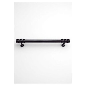 Nesli Alüminyum Metal Lüks Modern Mobilya Çekmece Mutfak Dolabı Kulpu Siyah 160 mm