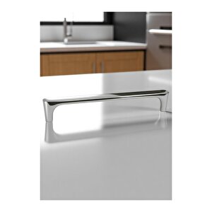 Saray Ağır Alüminyum Metal Lüks Modern Mobilya Çekmece Mutfak Dolabı Kulpu Krom 160mm 160 mm