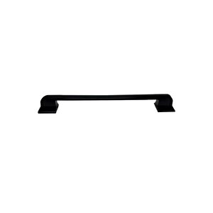 Beta Düz Metal Lüks Modern Mobilya Çekmece Mutfak Dolabı Kulpu Siyah 160mm-192mm (10 Adet) 160 mm