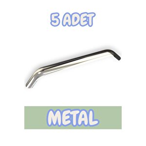Eko Kumru Alüminyum Metal Lüks Modern Mobilya Çekmece Mutfak Dolabı Kulpu Krom (5 Adet) 160 mm