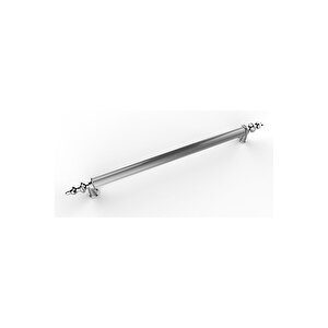 Tuana Rustik Alüminyum Metal Lüks Modern Mobilya Çekmece Mutfak Dolabı Kulpu Krom 224 mm