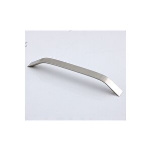 Şahin Alüminyum Metal Lüks Modern Mobilya Çekmece Mutfak Dolabı Kulpu İnox 224 mm