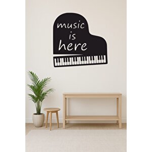 Musi̇c Here Pi̇yano Müzi̇k Odası Duvar Dekorasyonu