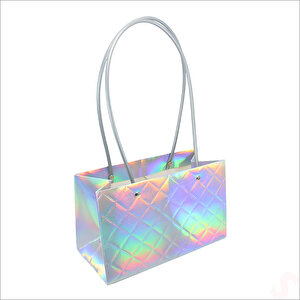 Hologram Karton Çanta, 22 X 13,5 X 11 Cm - 1 Adet