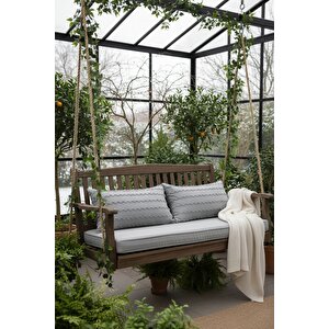 Wave İskandinav Gri 2'li Yastık Kılıfı 50x70 Cm - Wave Gri Fon Perde İle %100 Uyum