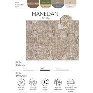 Hanedan Kahverengi Halı Klasik Desen Eskitme Vintage Halı Dokuma Oturma Odası Salon Halısı 100x200 cm