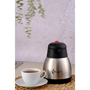 Paslanmaz Çelik Çay Termosu 1 Litre | 12-24 Saat Soğuk, 8-12 Saat Sıcak Tutma | Paslanmaz Çelik