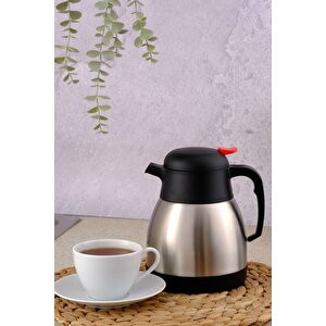 Paslanmaz Çelik Çay Termosu 1 Litre | 12-24 Saat Soğuk, 8-12 Saat Sıcak Tutma | Paslanmaz Çelik