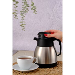 Paslanmaz Çelik Çay Termosu 1 Litre | 12-24 Saat Soğuk, 8-12 Saat Sıcak Tutma | Paslanmaz Çelik