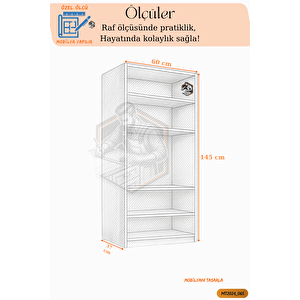 Tamamı Mdf 4 Kapaklı Mikrodalga / Mini Fırın Dolabı Çok Amaçlı Mutfak Dolabı