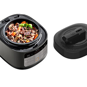 Yasomi Y85 Multi Cooker 2 Si 1 Arada Airfryer Fritöz Ve Elektrikli Düdüklü Tencere
