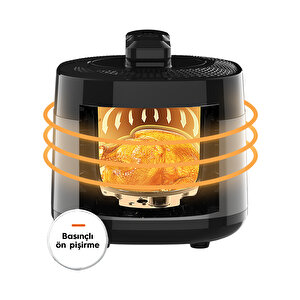 Yasomi Y85 Multi Cooker 2 Si 1 Arada Airfryer Fritöz Ve Elektrikli Düdüklü Tencere