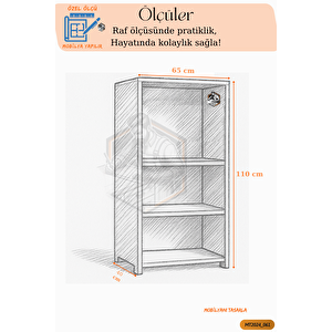 Tamamı Mdf Mini Fırın Dolabı 2 Kapaklı Çok Amaçlı Mutfak Dolabı