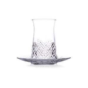 Paşabahçe Timeless Çay Bardağı Ve Tabağı 170cc 12 Parça 6 Kişilik