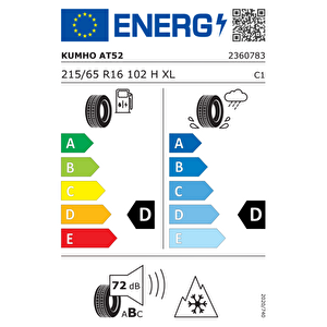 215/65r16 102h Ats52/at 2025 Üreti̇m 4 Mevsi̇m Arazi̇ Lasti̇ği̇