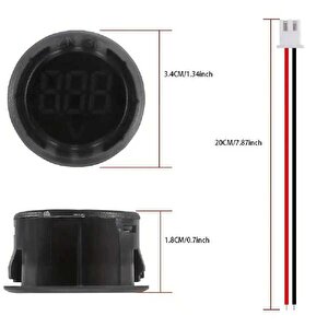 Dc 4-100v Dijital Voltmetre Mavi Led – Araç, Tekne, Karavan, Motosiklet Uyumlu