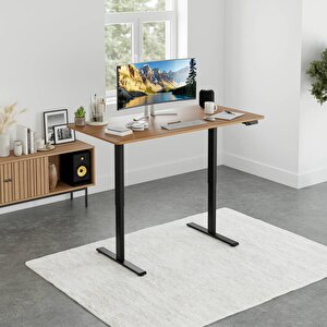 Uprise Yükseklik Ayarlı Masa | Çift Motorlu | Güçlü-dengeli-stabil (nevada Ceviz) 180 cm