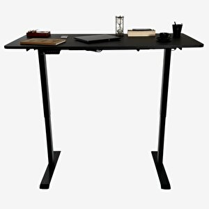 Uprise Yükseklik Ayarlı Masa | Çift Motorlu | Güçlü-dengeli-stabil (siyah) 120 cm