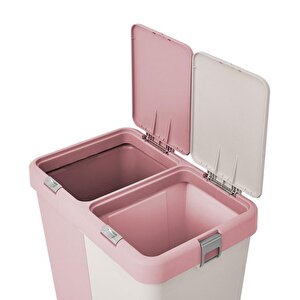 Geseus Motek Ikili Kirli Çamaşır Sepeti Ve Çamaşır Selesi Ikili Set Çeyiz Seti Pembe Pudra