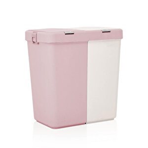 Geseus Motek Ikili Kirli Çamaşır Sepeti Ve Çamaşır Selesi Ikili Set Çeyiz Seti Pembe Pudra
