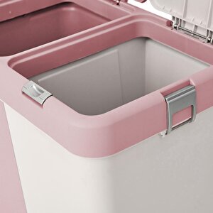 Geseus Motek Ikili Kirli Çamaşır Sepeti Ve Çamaşır Selesi Ikili Set Çeyiz Seti Pembe Pudra