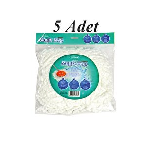 Mop Orjinal Microfiber Yedek Püskül Yedek Başlık 5 Adet