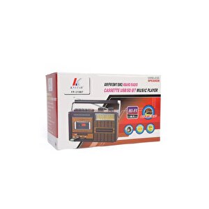 Nostaljik Kasetçalar 4 Bant Radyo,usb Girişli,fm Radyo,bluetooth Bağlantılı-fp-319bt