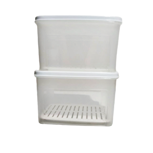 Moonstar Süzgeçli Peynir Saklama Kabı 2 Lt X 2adet Bpa Free-ms06