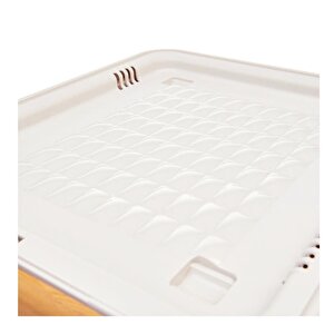 Motek Patateslik Soğanlık Tekerlekli Organizer Çok Amaçlı Saklama Kutusu 1x33 Lt Bambu+krem