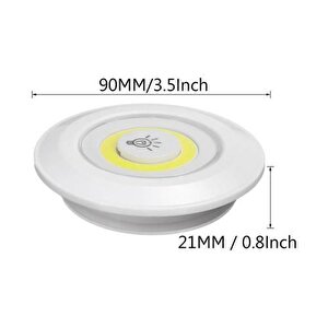 Uzaktan Kumandalı Pilli Üçlü Spot Led Lamba Güçlü Beyaz Işık-1adet
