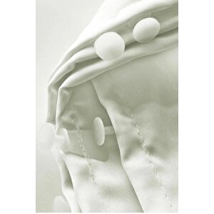Ekru, Kırık Beyaz, Krem Güneşlik Perde Lüks Kalın Saten Ütü Istemez 1. Kalite Kullanıma Hazır Perde 350x200 cm
