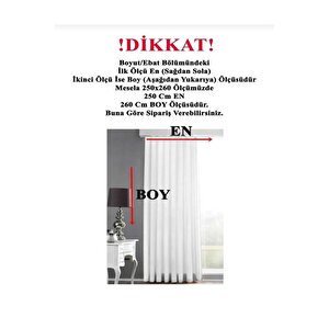Ekru, Kırık Beyaz, Krem Güneşlik Perde Lüks Kalın Saten Ütü Istemez 1. Kalite Kullanıma Hazır Perde