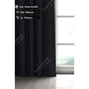 Kahverengi Blackout, Işık Geçirmez Karartma Güneşlik, Pilesiz 1. Kali̇te (tek Kanat Fon Perde)