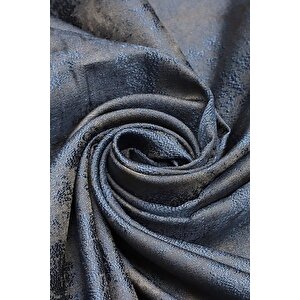 Fon Perde Royal Desen, Yeni Sezon, Pileli, Kırışmaz, Lacivert, Özel Koleksiyon (tek Kanat)