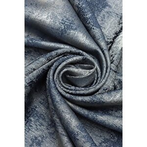 Fon Perde Royal Desen, Yeni Sezon, Pileli, Kırışmaz, Mavi, Özel Koleksiyon (tek Kanat)