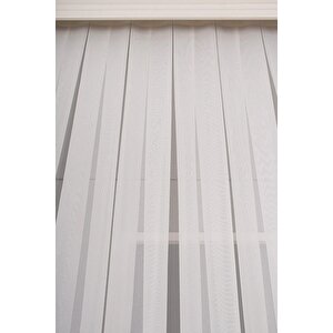 İpek Krep Düz Sade Şık Tül Perde Sık Pile 400x270 cm