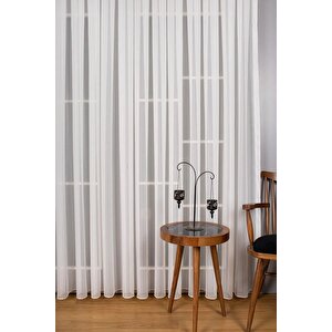 İpek Krep Düz Sade Şık Tül Perde Sık Pile